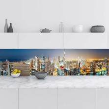 Defne Store Mutfak Tezgah Arası Fayans Kaplama Folyosu, Dubai, 60X300 cm