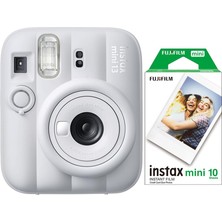 Defne Store Mini 13 Beyaz Fotoğraf Makinesi; 10'lu Film, Baskı ve Pil Seti