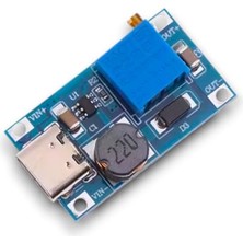 Defne Store MT3608 2V-28V Dc-Dc Yükseltici Modül, Type-C ve 2A USB Bağlantılı Aşamalı Güç Dönüştürücü