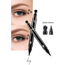 Defne Store Çift Taraflı Çiçek Desenli Kalem Eyeliner, HBTASARIM12CICEK1