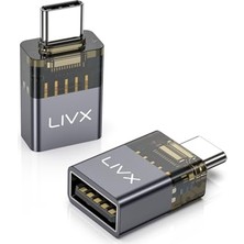 Defne Store Type C To Usb3.2 Çevirici Dönüştürücü Otg 10GBPS 60W Ultra Hızlı Şarj ve Veri Aktarımı Otgdm