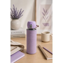 Tohana H2O Deri Kılıflı Kilit Kapaklı 500 ml Cam Matara – Sızdırmaz Ofis ve Spor Için Koruyucu Deri Kılıflı Cam Suluk