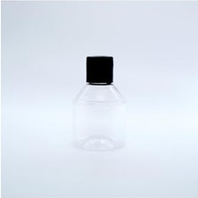 Defne Store 50 Adet Mini Boş Plastik Pet Şişe ve Kapak, Şampuan, Duş Jeli ve Saç Kremi Için