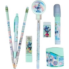 Defne Store Stitch 8 Parça Kırtasiye Seti; Silgili Kurşun Kalem, Roket Silgi ve Kalemtıraş