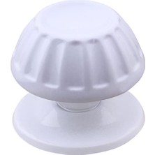 Defne Store BADEM10 As Papatya Baba, Topuzu Kolu Metal, Kapı Tokmağı Kapı, Tokmak Beyaz