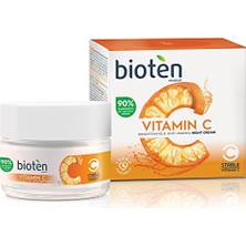 Defne Store Vitamin C Gece Kremi, Aydınlatıcı ve Yaşlanma Karşıtı Yüz Bakım 50 ml