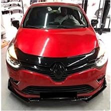 Defne Store Clio ile Uyumlu 4 Ön Ek Lip 3 Parça Parlak Siyah Voltex Tam ile Uyumlu