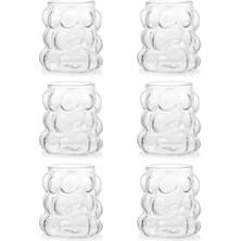 Defne Store 75 ml Üzüm Bardağı, 6'lı Bubble Bardak Seti