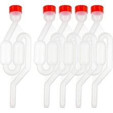 Defne Store Şeffaf Fermantasyon Hava Kilidi; Fermantasyon Tüpü, Şarap Çek Valfı, Fermantasyon Vanası, Şarap Fermantasyonu Için Tıpalı 5pc Fermantasyon Tüpü Plastik Fermantasyon Kilidi Şarap Birası Yapımı