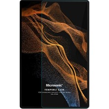 Defne Store Samsung Galaxy Tab S10 Ultra X920 Için Şeffaf Tempered Glass Cam Ekran Koruyucu