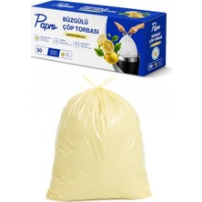 Defne Store Limon Kokulu Orta Boy Çöp Poşeti 30'lu; 55X60 Cm, Dayanıklı Mutfak Çöp Torbası