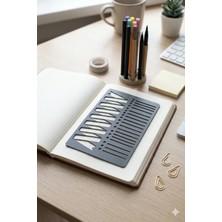 Bullet Journal Dekoratif Kurdele ve Liste Çizim Şablon Cetvel - Ajanda ve Planner Için