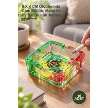 Yenilig 10 Adet Cam Küllük – 9 x 4 cm Ölçülerinde Cam Küllük, Masa ve Ev Için Küllük Ashtray