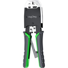 RJ45 RJ11 RJ12 Jack Çakma Pensesi 6p/8p Ağ ve Telefon Kablosu Jak Kesme Soyma Sıkma Aleti