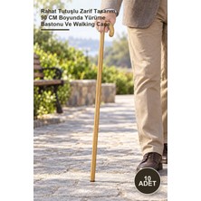 Yenilig 10 Adet Ahşap Baston – Rahat Tutuşlu Zarif Tasarım, 90 cm Boyunda Yürüme Bastonu ve Walking Cane
