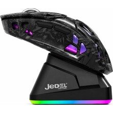 Tr Jedel GWH-111 Rgb Şarj Standlı 12000 Dpı Triple Bt/2.4ghz/kablolu Hafif Gaming Mouse