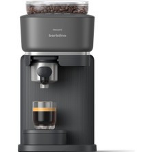 Baristina Espresso Makinesi - Gerçek Espresso, Tam Kolaylık - Kompakt - 16 Bar Basınç - Entegre Öğütücü - Siyah Makine, Siyah Filtre Tutuculu (BAR300/60)