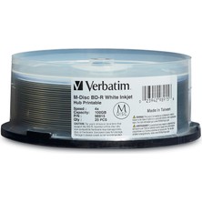 98915 M-Dısc Bd-R Xl 100GB/1-4X, Inkjet 25-Disc Cakebox