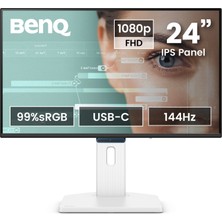 GW2490TC 23.8'' IPS Full Hd 144Hz HDMI Dp Usb-C mm Pivot Asonsörlü Eyecare Ev Ofis Monitörü
