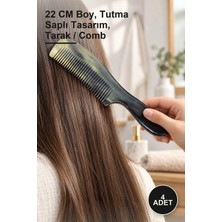 Yenilig 4 Adet Tutmalı Kemik Tarak – 22 cm Boy, Tutma Saplı Tasarım, Tarak / Comb