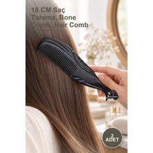 Yenilig 2 Adet Tavuskuşu Kemik Tarak – 18 cm Saç Tarama, Bone Comb, Hair Comb