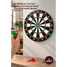 Yenilig 2 Adet Duvara Asmalı Dart Oyunu – 40 cm Duvar Tipi Dart Tahtası, Dartboard Hedef Oyunu ALK4888 Modeli