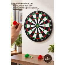 Yenilig 5 Adet Duvara Asmalı Dart Oyunu – Ok Atma Hedefi 35 cm Boyut, Duvar Tipi Dart Board, Darts Eğlence Ürünü