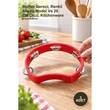 Yenilig 3 Adet Ahşap Renkli Tef 94-430 – Mutfak Gereci, Renkli Ahşap Model ve 20 cm Ölçü, Kitchenware