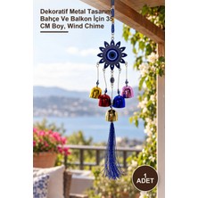 Yenilig 1 Adet Metal Rüzgar Çanı – Dekoratif Metal Tasarım Bahçe ve Balkon Için 35 cm Boy, Wind Chime