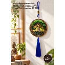 Yenilig 1 Adet Meditasyon ve Yoga Temalı Duvar Süsü – Dekoratif Duvar Dekoru, Meditasyon Aksesuarı ve Yoga Wall Hanging, 35 cm
