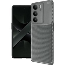 TeknoKapsül Realme C75 4g Auto Focus Karbon Kapak - Gri