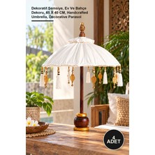 Yenilig 4 Adet El Yapımı Bali Şemsiyesi – Dekoratif Şemsiye, Ev ve Bahçe Dekoru, 65 x 40 Cm, Handcrafted Umbrella, Decorative Parasol