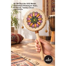 Yenilig 5 Adet Deri Tamtam – 28 cm Ölçü NO:1032 Model, Geleneksel Perküsyon Aracı, El Davulu, Tambur Drum
