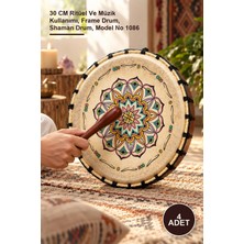 Yenilig 4 Adet Şaman Davulu – 30 cm Ritüel ve Müzik Kullanımı, Frame Drum, Shaman Drum, Model No 1086