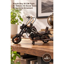 Yenilig 5 Adet Dekoratif Ahşap Harley Motor – Küçük Boy 30 cm Figür, Ev Dekoru ve Duvar Süsü, Motorcycle Ornament