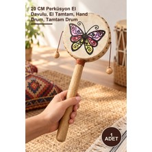 Yenilig 1 Adet Deri Tamtam – 20 cm Perküsyon El Davulu, El Tamtam, Hand Drum, Tamtam Drum