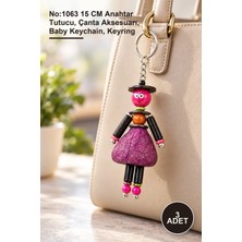 Yenilig 3 Adet Bebek Anahtarlık – NO:1063 15 cm Anahtar Tutucu, Çanta Aksesuarı, Baby Keychain, Keyring