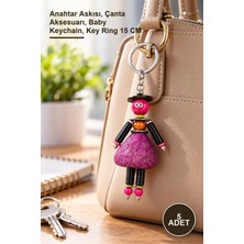 Yenilig 5 Adet Bebek Anahtarlık – Anahtar Askısı, Çanta Aksesuarı, Baby Keychain, Key Ring 15 cm