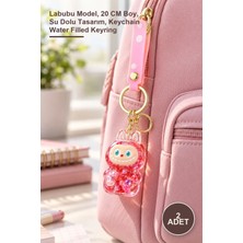 Yenilig 2 Adet Sulu Silikon Anahtarlık – Labubu Model, 20 cm Boy, Su Dolu Tasarım, Keychain Water Filled Keyring