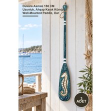 Yenilig 3 Adet Ahşap Sandalçı Küreği – Duvara Asmalı 150 cm Uzunluk, Ahşap Kayık Küreği, Wall-Mounted Paddle, Oar