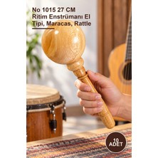 Yenilig 10 Adet Marakas – No 1015 27 cm Ritim Enstrümanı El Tipi, Maracas, Rattle