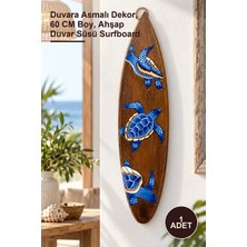 Yenilig 1 Adet Ahşap Dekoratif Sörf Tahtası – Duvara Asmalı Dekor, 60 cm Boy, Ahşap Duvar Süsü Surfboard