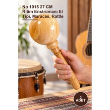 Yenilig 2 Adet Marakas – No 1015 27 cm Ritim Enstrümanı El Tipi, Maracas, Rattle