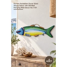 Yenilig 4 Adet Dekoratif Ahşap Balık – Duvara Asılabilen Duvar Süsü Ahşap Dekor 100 cm Wall Hanging Wall Decor NO:1101