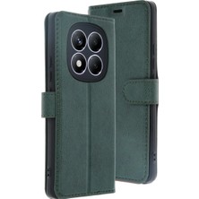 Akıllı Bayi Xiaomi Redmi Note 14 Pro 4g Kılıf Trend S Plus Kapaklı Kılıf - Yeşil