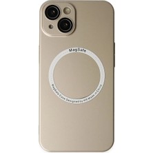 Akıllı Bayi Apple iPhone 14 Plus Kılıf Jack Magneticsafe Lens Silikon - Gold