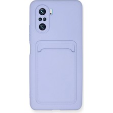 Akıllı Bayi Xiaomi Poco F3 Kılıf Kelvin Kartvizitli Silikon - Lila