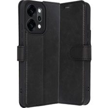 TeknoKapsül Reno 14 Trend S Plus Kapaklı Kılıf - Siyah
