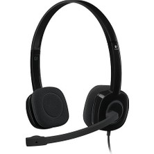 Pileli Store Logıtech H151 981-000589 35MM Jac Çağrı Merkezi Ofis Toplantı Konuşmacı Tipi Microfonlu Kulakl