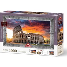 Tr Colosseum'da Gün Batımı 1000 Parça Çerçeveli Puzzle